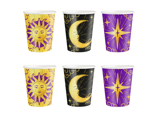 Pahare de hârtie Carduri - 220 ml - 6 buc.