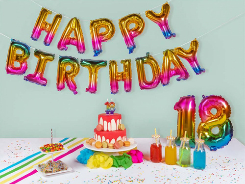 Lumânare colorată optsprezece - 18 - optsprezece