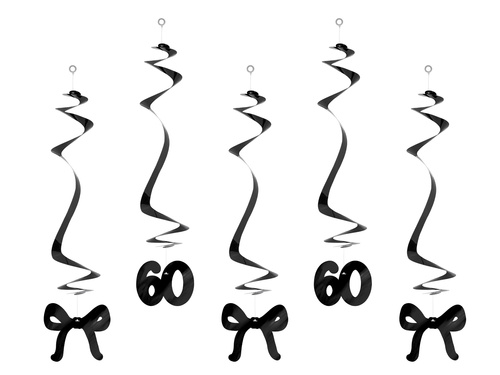 Vârtejuri de decor agățat pentru șaizeci de arcuri - 5 buc.