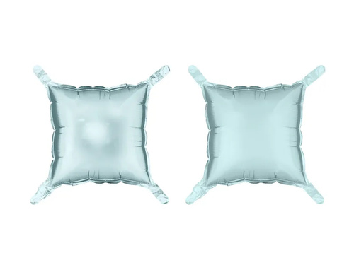 Baloane din folie Pătrate albastru deschis - 35 x 35 cm - 4 buc.