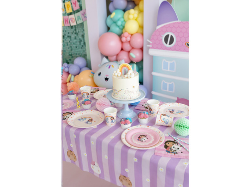 Farfurii de hârtie pentru aniversarea casei pisicii lui Gabi - 18 cm - 6 buc.