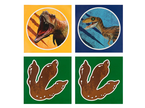 Abțibilduri dinozauri - 4 buc.