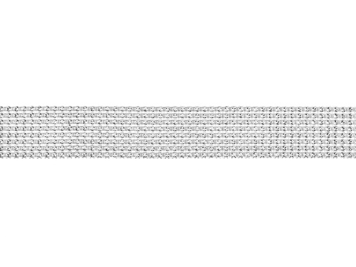 Panglică decorativă din zirconiu argintiu - 9 m - 1 buc.