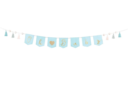 Oh Baby tesatura banner albastru - 250 cm - 1 buc.