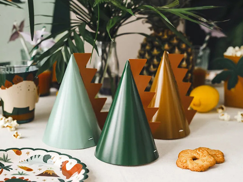 Șepci de hârtie dinozauri - 6 buc.
