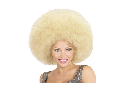 Peruca afro blondă mare, de înaltă calitate