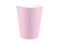 Pahare de hârtie roz - 250 ml - 6 buc.