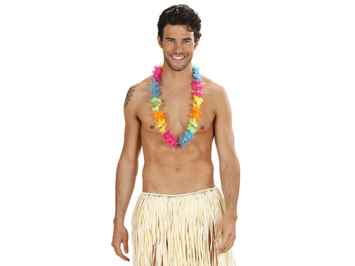 Colier multicolor cu ghirlandă hawaiiană - 1 buc.