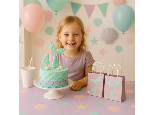 Pungi cadou sirenă - 4 buc.