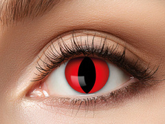 Lentile de contact pentru pisici - roșii - 7 zile