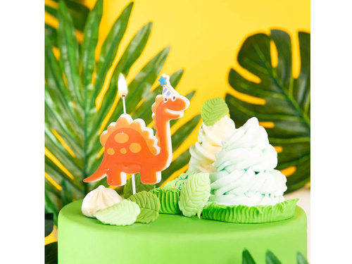 Lumânare aniversară Dinosaur - 9 cm - 1 buc.
