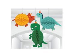 Decorațiune suspendată Rosette Dinosaurs - 3 buc.