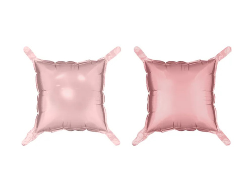 Baloane din folie Pătrate roz murdar - 35 x 35 cm - 4 buc.