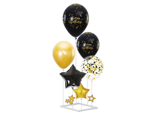 Set de baloane Happy Birthday cu suport