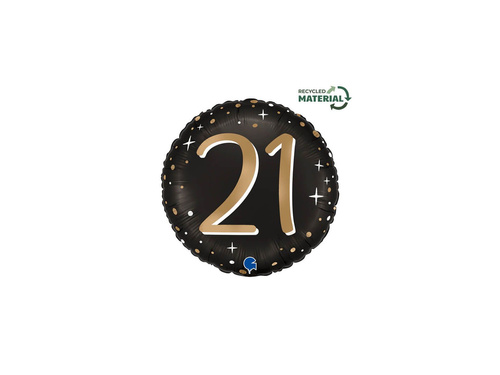 Sparkling 21 - 14" balon rotund din folie - 1 buc.
