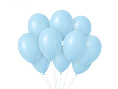 Baloane latex albastru pastel - 10 buc.