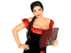 Peruca neagră Senorita - 1 buc.