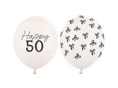 Set de baloane din latex pentru a 50-a aniversare - 30 cm - 50 buc.