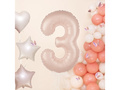 Balon folie caramel cifra 3 - 100 cm - 1 buc.