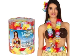 Coliere cu ghirlande hawaiiene multicolore - 25 buc.