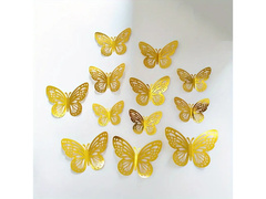 Decorațiuni din hârtie Fluturi aurii - buc.