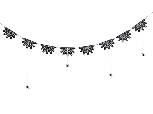 Ghirlanda de Halloween Păianjeni - 2 m - 1 buc.