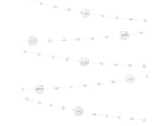 Ghirlandă transparentă cu perle - 650 cm - 1 buc.