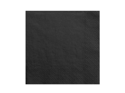 Șervețele de hârtie negre - 33 cm - 20 buc.