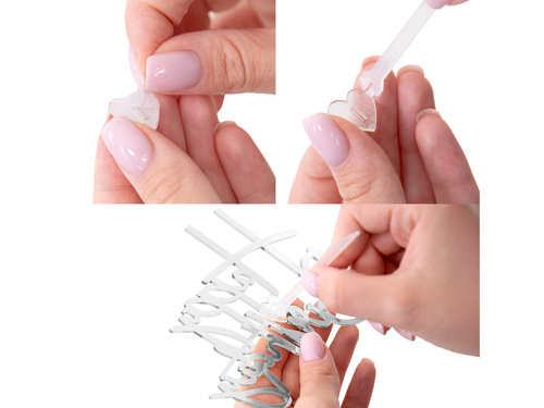 Topper lateral pentru tort Happy Birthday - argintiu - 1 buc.