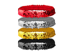 Bentiță cu paiete - set de 4 culori - mix