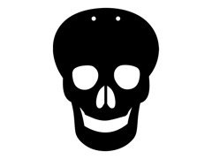 Craniu de Halloween - 13 cm - 1 buc.