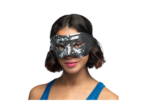 Mască disco argintie