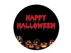Vafe decorative pentru tort de Halloween - 20 cm