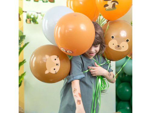 Baloane de latex cu prieteni din pădure - 30 cm - 8 buc.