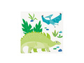 Șervețele aniversare dinozauri - 25 cm - 16 buc.