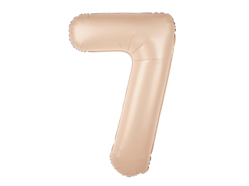 Balon folie caramel cifra 7 - 100 cm - 1 buc.
