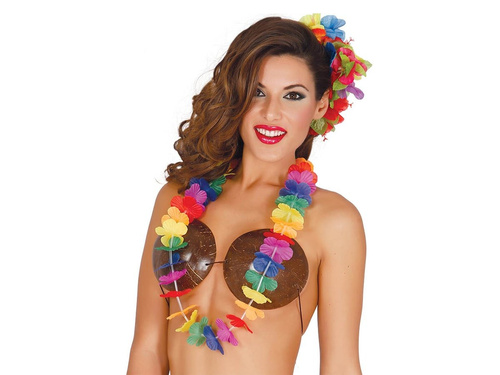 Colier Hawaiian multicolor - 1 buc.