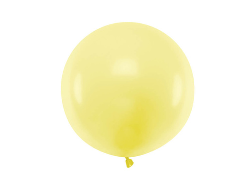 Balon gigant cu diametrul de 60 cm - galben pastel.