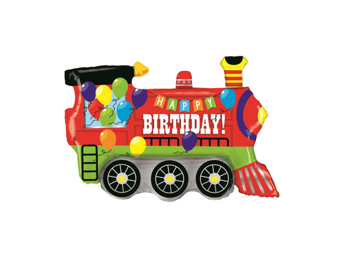 Balon folie Happy Birthday - tren - 37" - 1 buc.