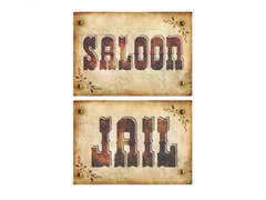 Pandantiv Western Plaque - 2 buc.