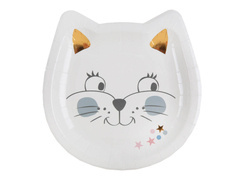 Farfurii de hârtie Kitten - 18 cm - 10 buc.