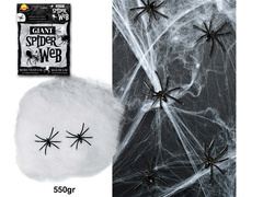 Pânză de păianjen mare cu 4 păianjeni - 550g - 1 buc.