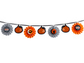 Ghirlandă de Halloween cu rozete - 3,6 m.