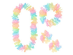 Set - Set Hawaiian pastel - 4 piese