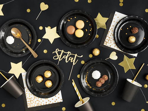 Cești negre - 220 ml - 6 buc.