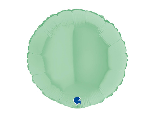 Balon rotund din folie verde - 46 cm - 1 buc.