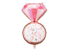 Balon din folie Ea a spus da - 41 x 72 cm - 1 buc.