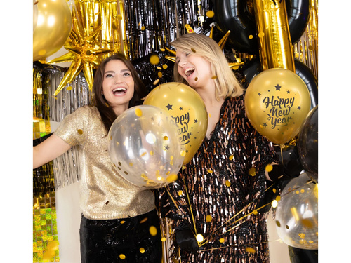 Baloane latex Happy New Year - 30 cm - 6 buc.