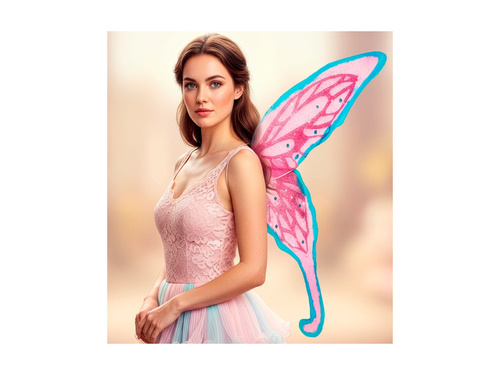 Wings Maxi roz cu cristale 100×84 cm