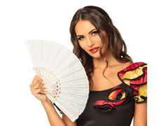 Evantai cu model auriu - 1 buc.